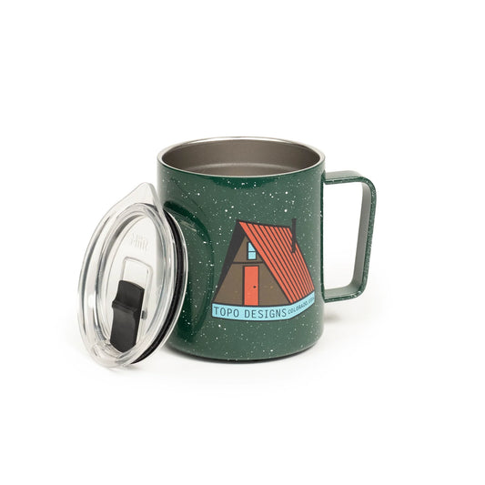 Topo Designs x MiiR Camp Cup in "Green Speckle"