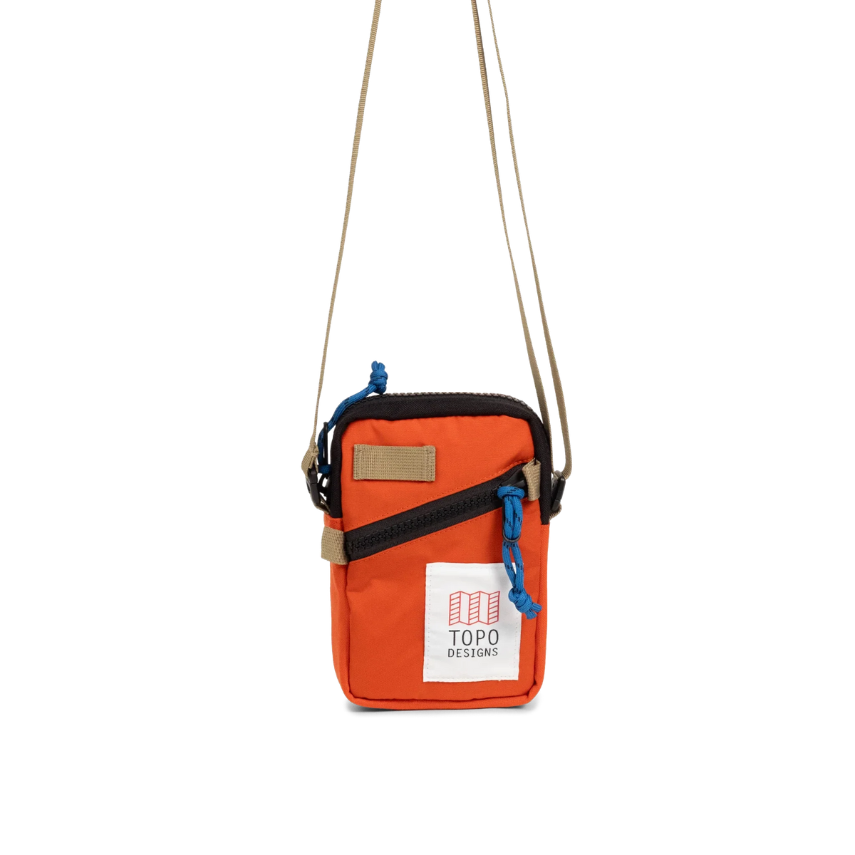 Front View of Topo Designs Mini Shoulder Bag in "Persimmon Haze"