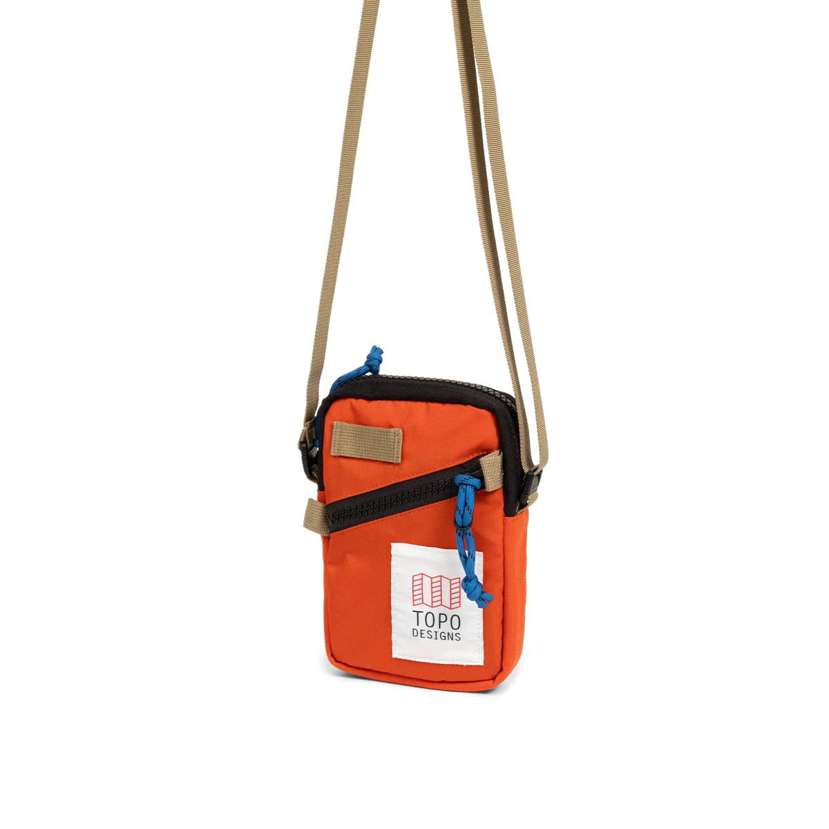 Front View of Topo Designs Mini Shoulder Bag in "Persimmon Haze"