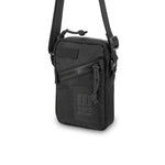Front View of Topo Designs Mini Shoulder Bag in "Black"